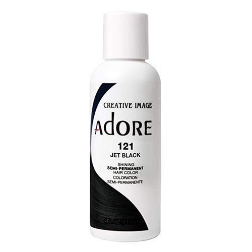 Jet Black Semi-Permanent Haircolor # 121 by Adore, 4 Oz
